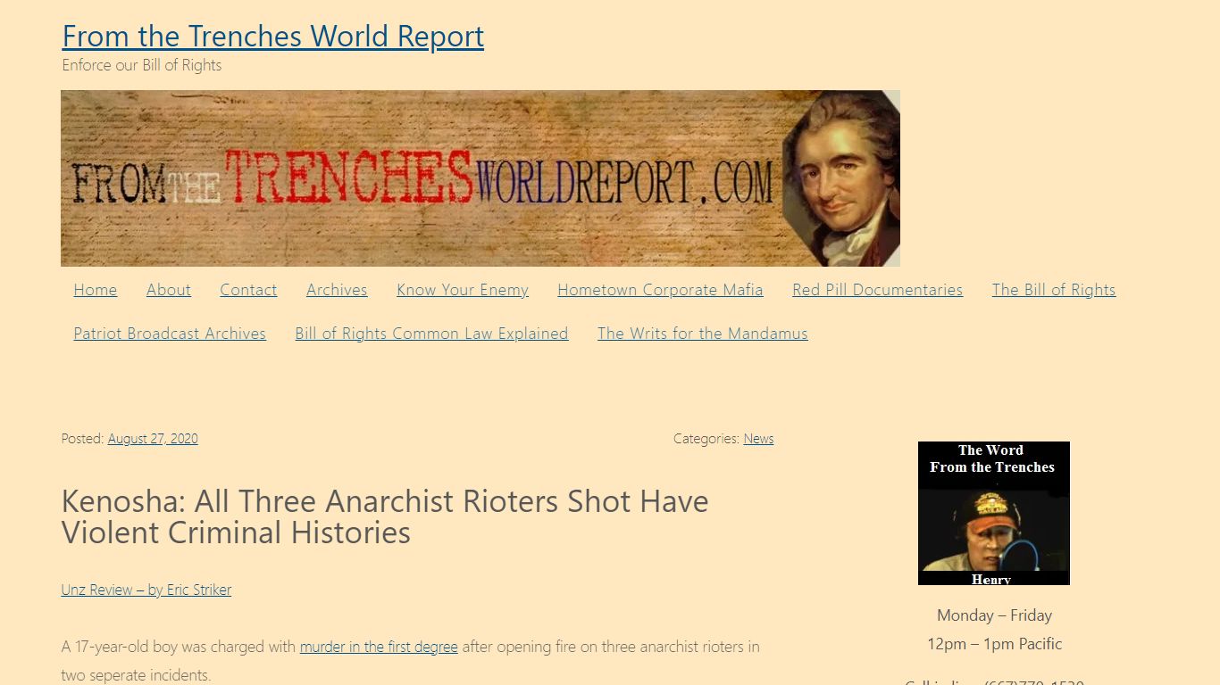 Kenosha: All Three Anarchist Rioters Shot Have Violent Criminal ...