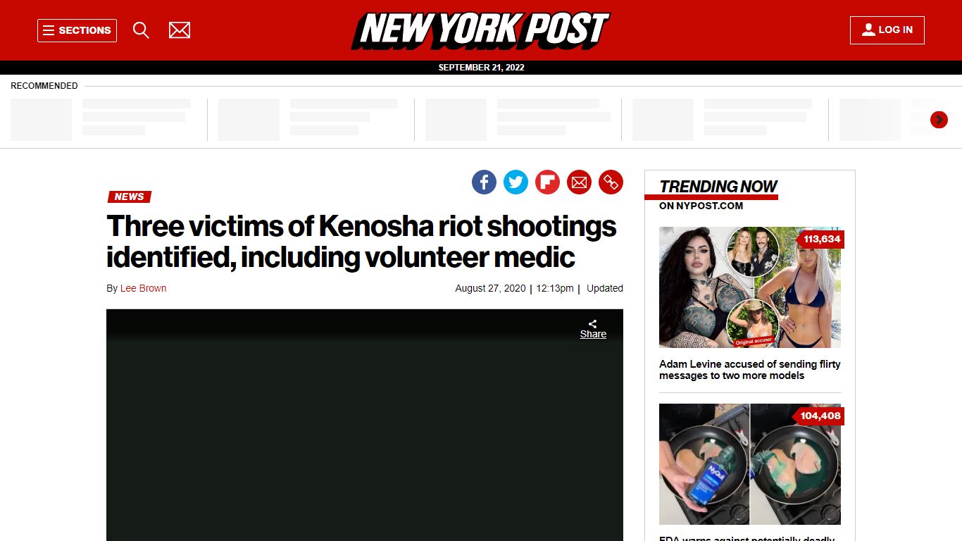 3 victims shot during Kenosha riots have been identified - New York Post